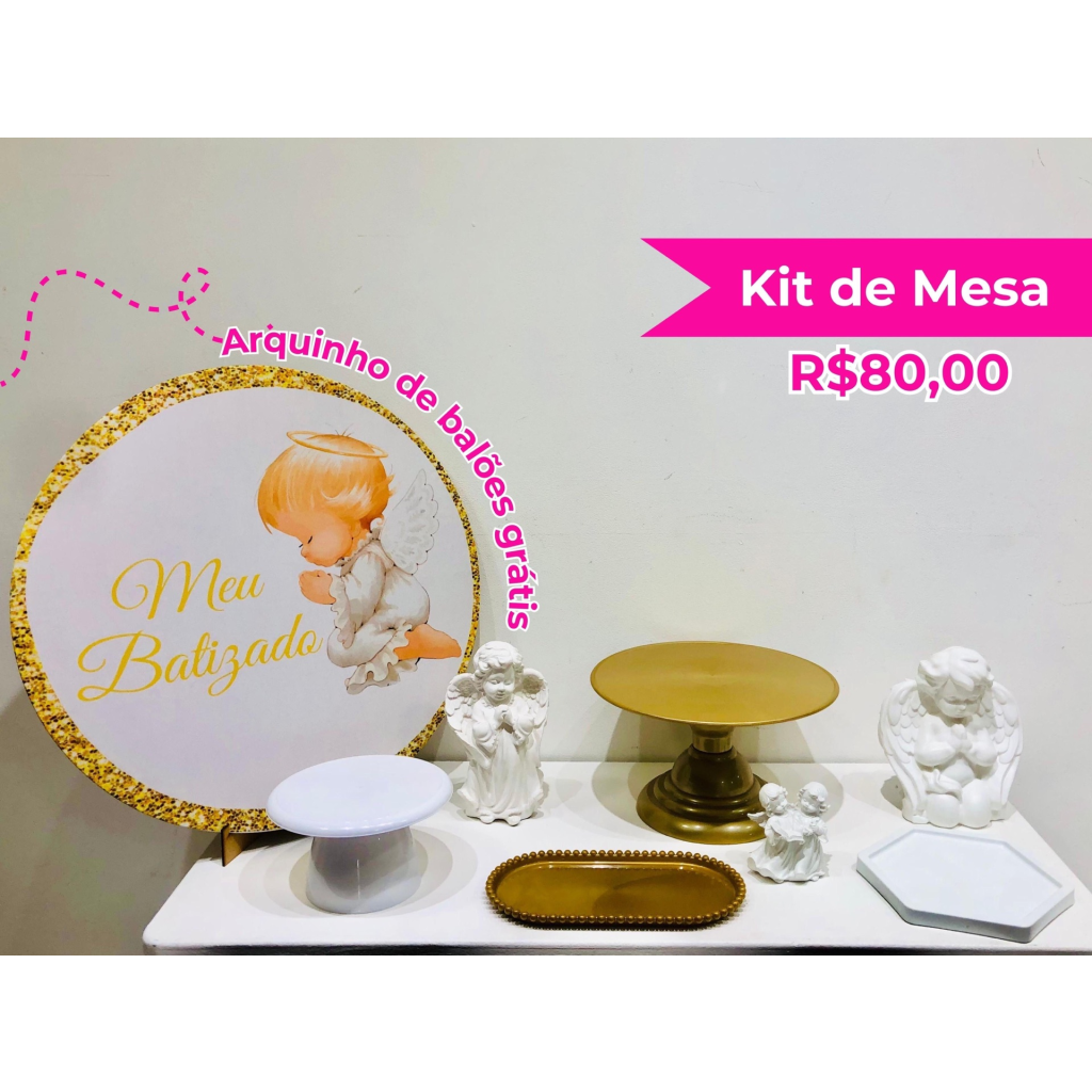 Kit de Mesa Batizado - Creare Decorações 