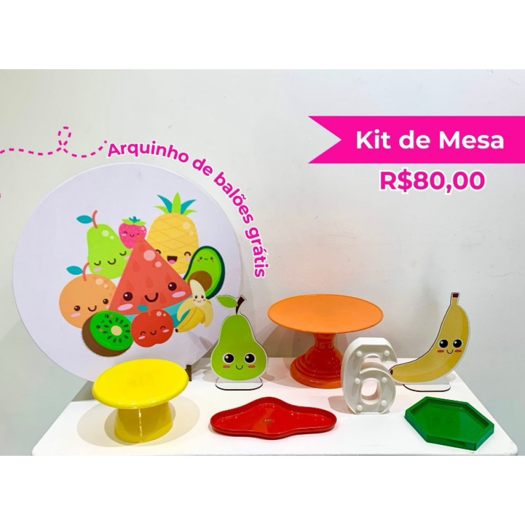 Kit de Mesa Frutinhas Menino - Creare Decorações 