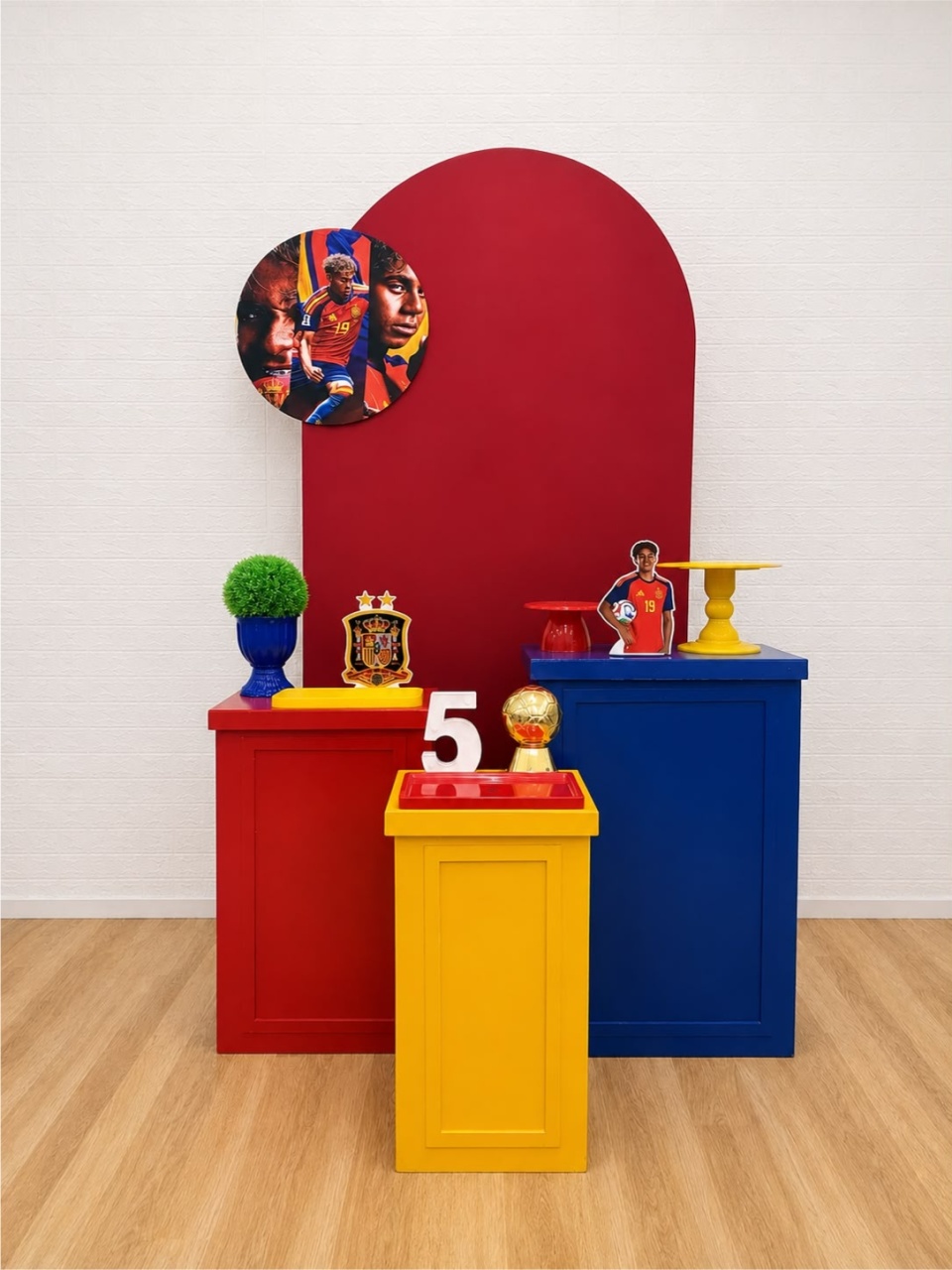Lamine Yamal (Espanha) Cubos - Creare Decorações 