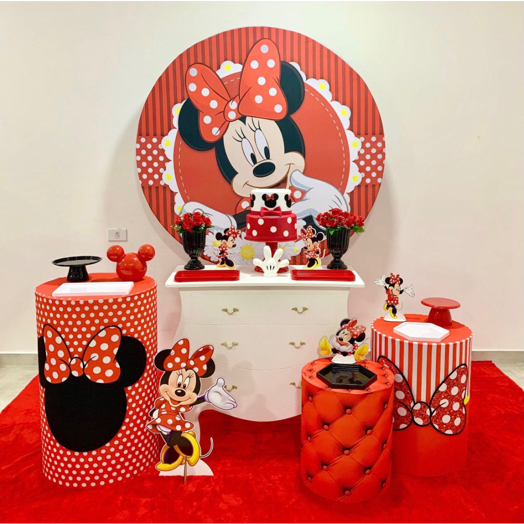 Minnie Vermelha - Kit 2 - Creare Decorações 