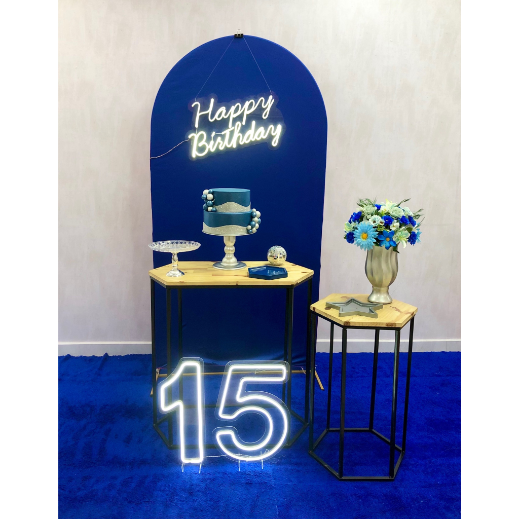 Azul E Prata 1 - Composição  - Creare Decorações 