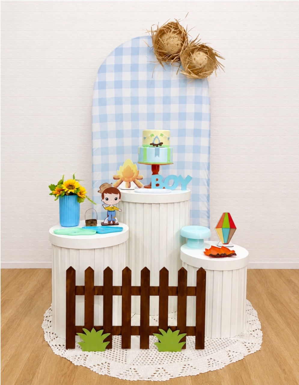 Chárraiá Azul - Composição - Creare Decorações 