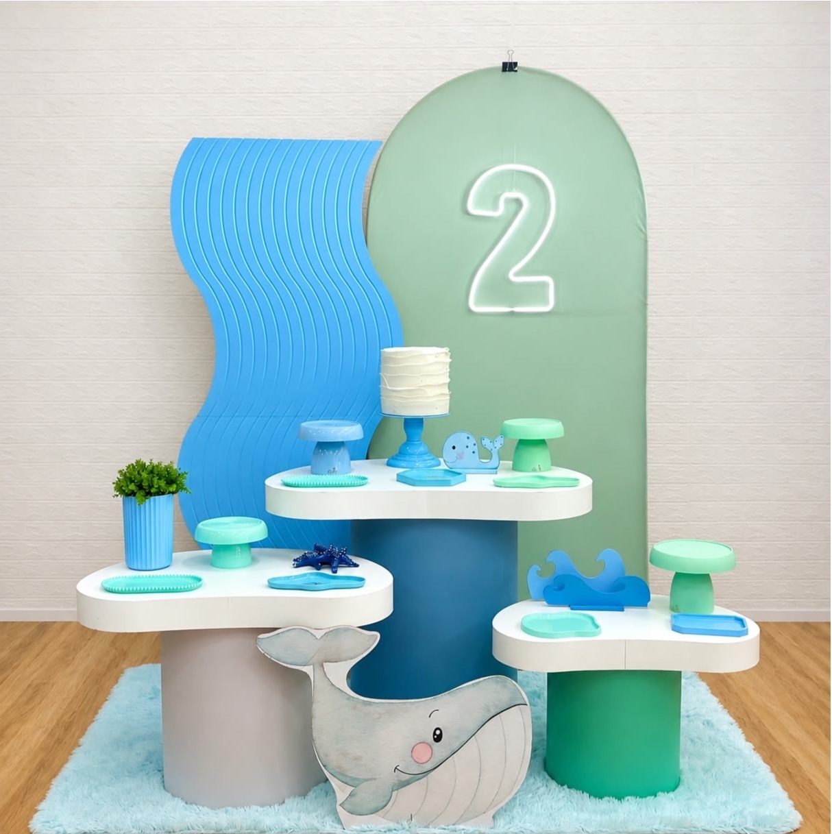 Baleia/Fundo Do Mar - Coleção Orgânica P Plus - Creare Decorações 