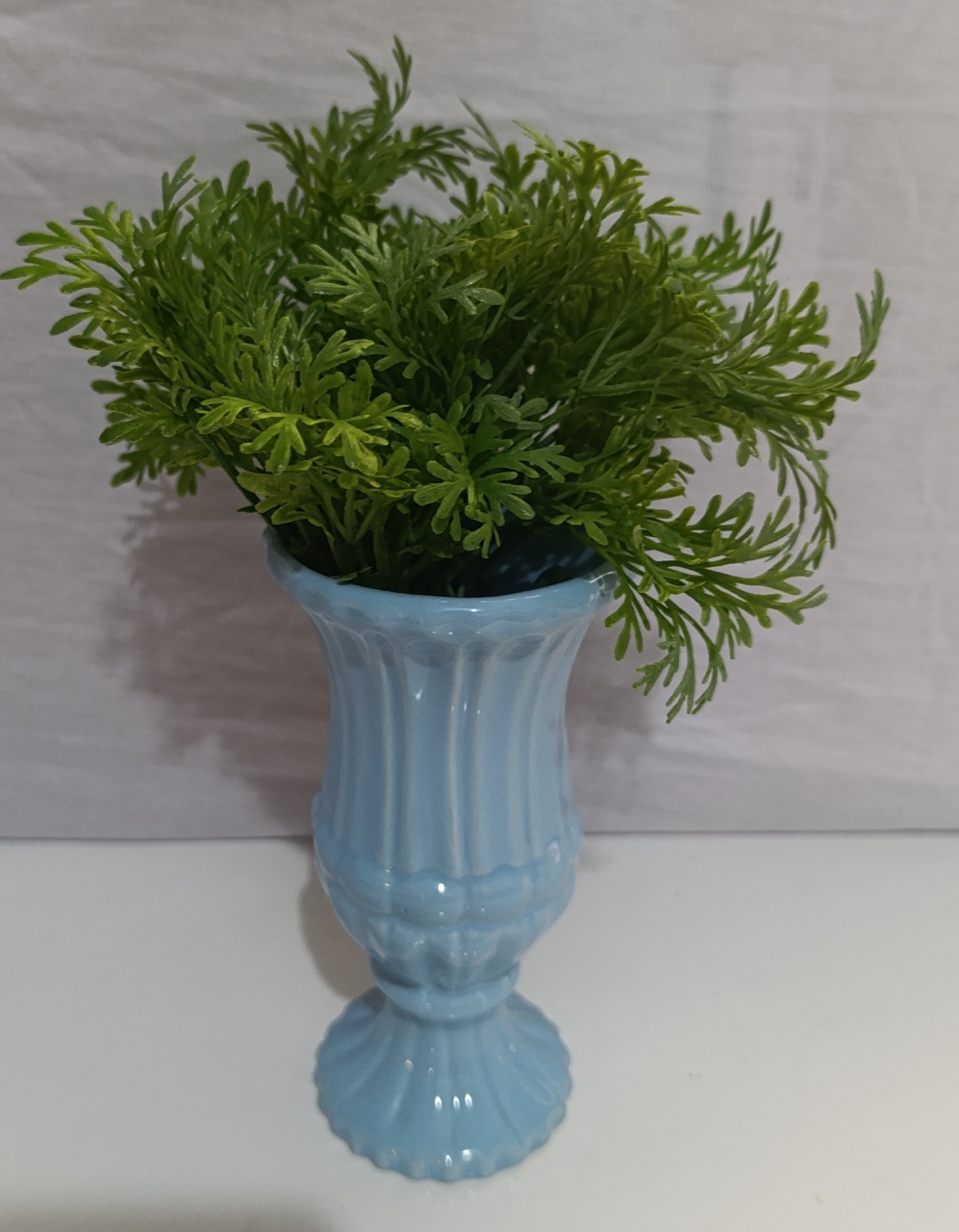 Vaso Grego Azul Claro M  - AMÔ ATELIÊ DECORAÇÃO