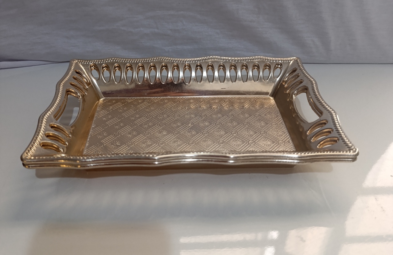 Bandeja Rosê Gold Claro  - AMÔ ATELIÊ DECORAÇÃO