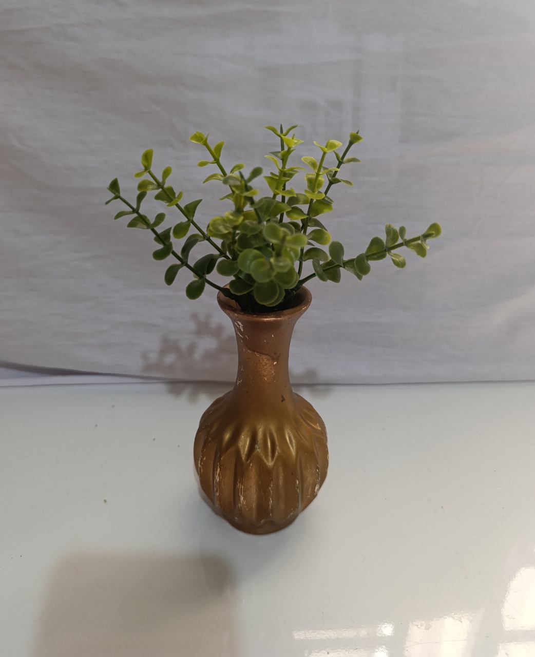 Vasinho Dourado Ondulado P  - AMÔ ATELIÊ DECORAÇÃO