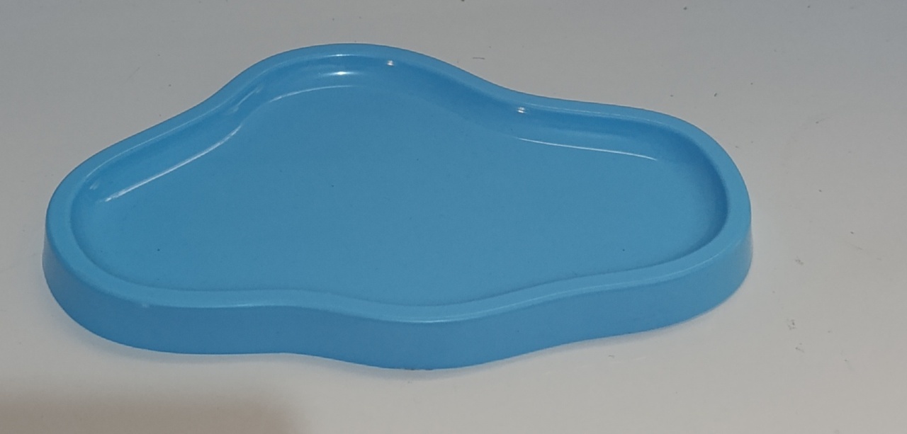 Bandeja Orgânica Azul Claro P - AMÔ ATELIÊ DECORAÇÃO