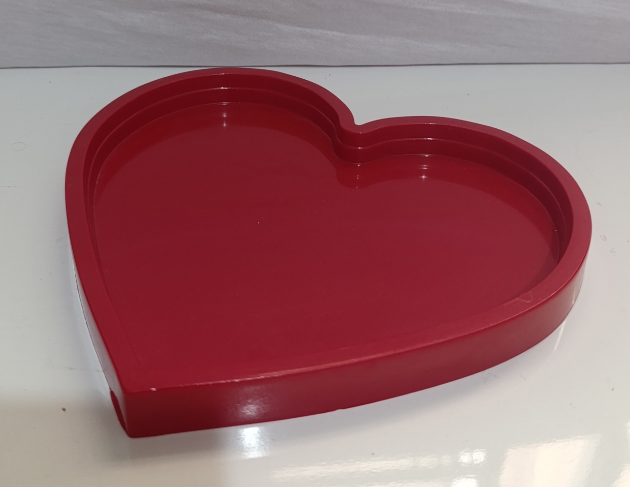 Bandeja Com Bordas Vermelha  - AMÔ ATELIÊ DECORAÇÃO