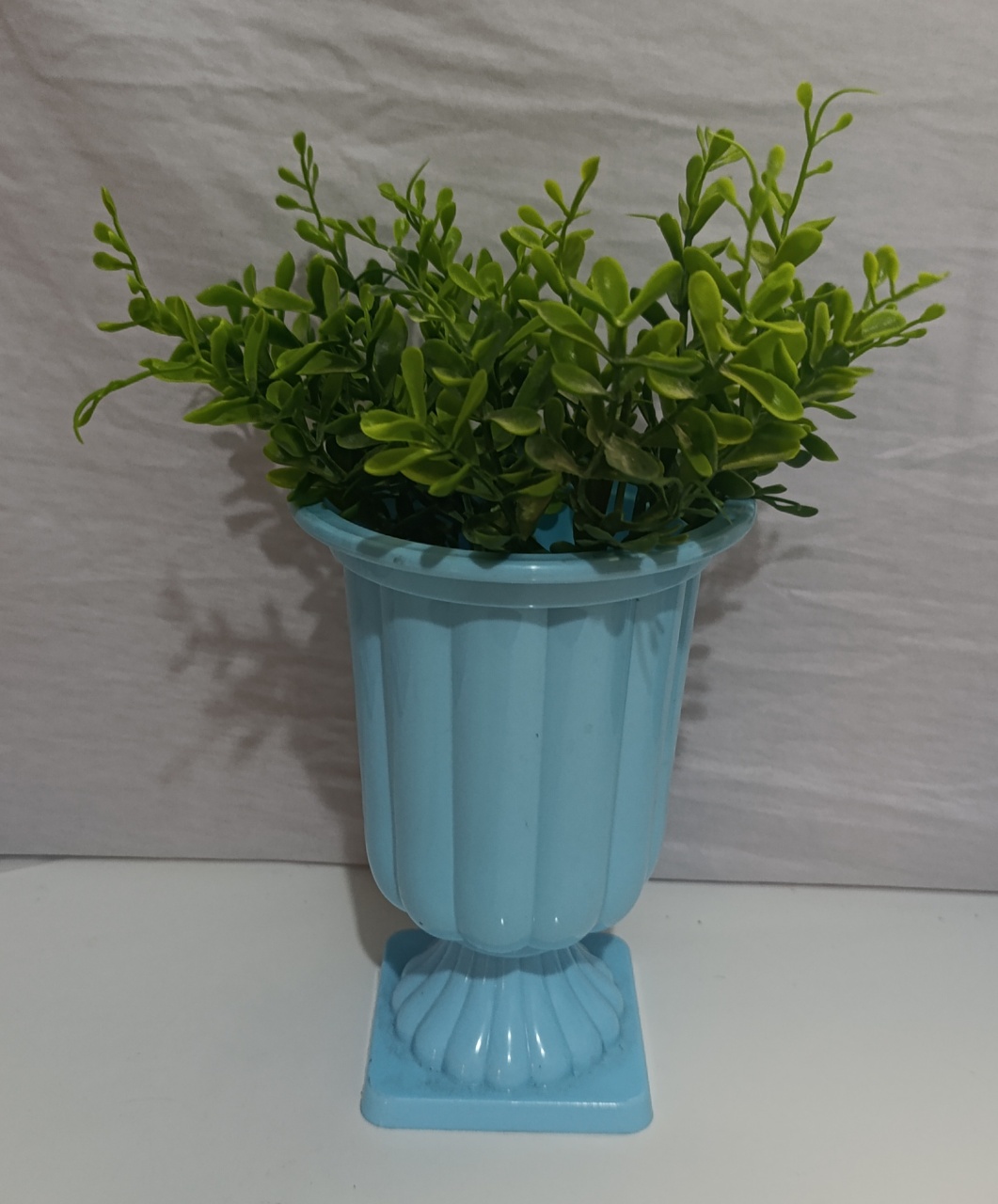 Vaso Grego Azul Claro M  - AMÔ ATELIÊ DECORAÇÃO