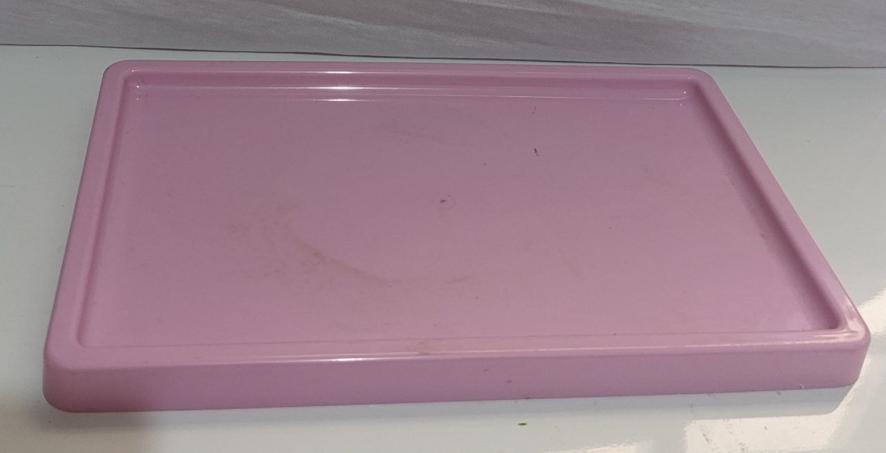 Bandeja Retangular Rosa Claro - AMÔ ATELIÊ DECORAÇÃO