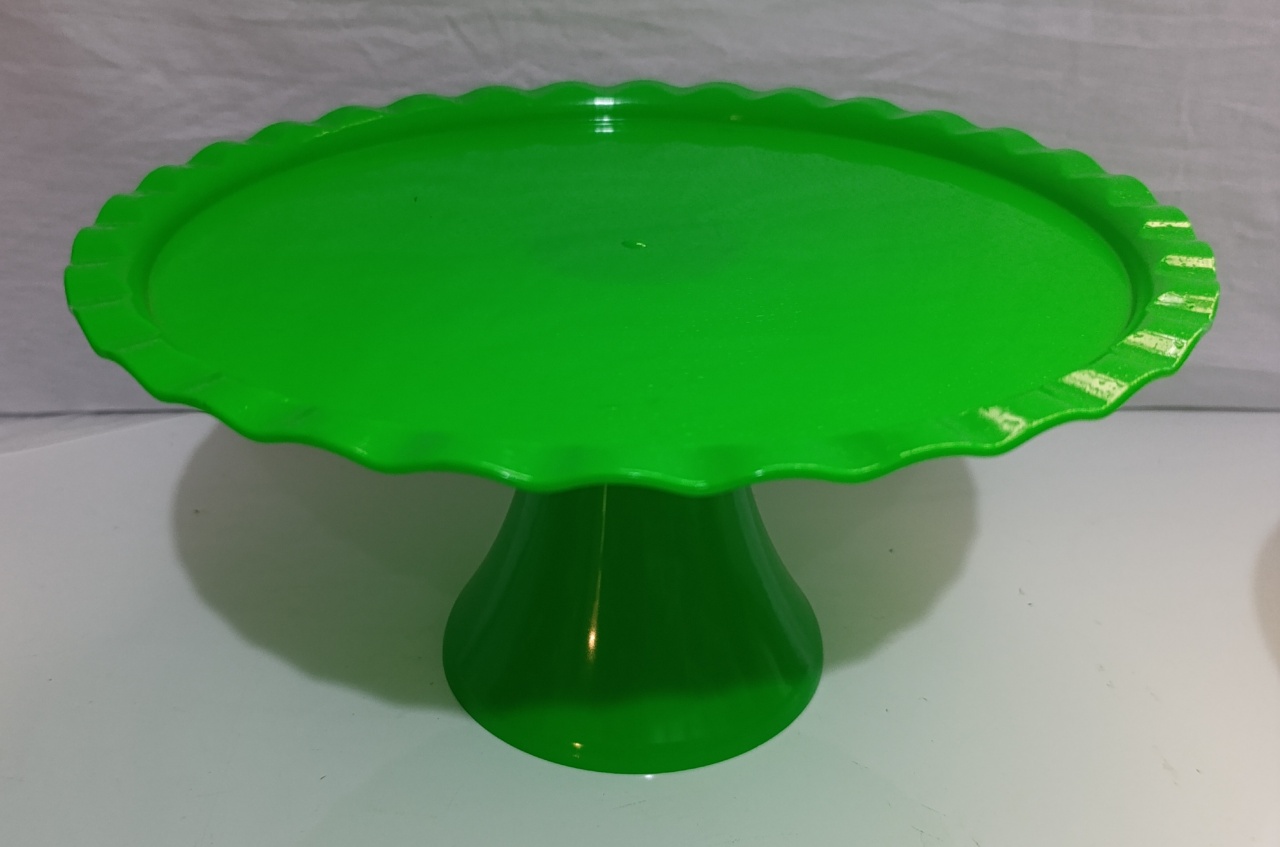 Boleira Verde Neon G  - AMÔ ATELIÊ DECORAÇÃO