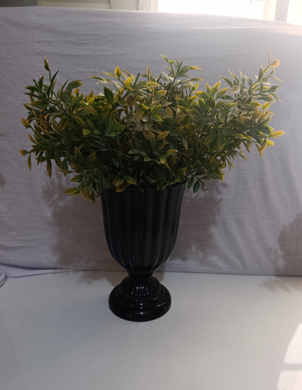 Vaso Preto Grego G - AMÔ ATELIÊ DECORAÇÃO