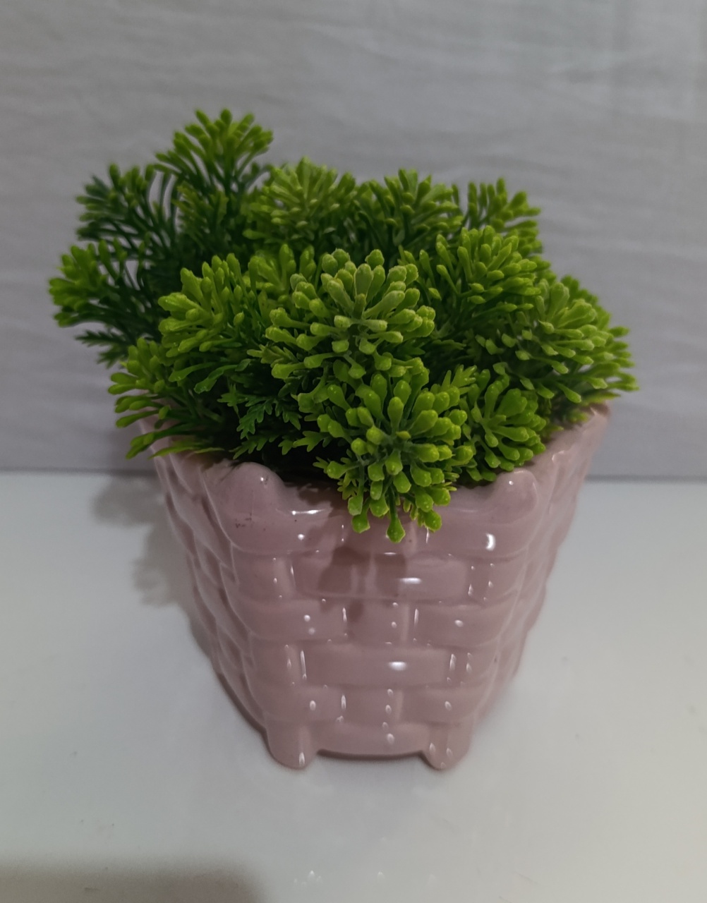 Vaso Cerâmica Rosa Candy - AMÔ ATELIÊ DECORAÇÃO