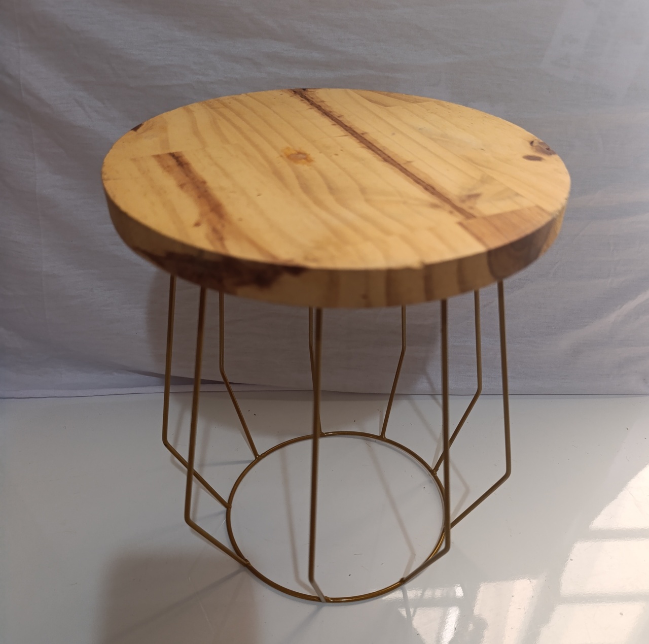Boleira Pinus Ferro Alta - AMÔ ATELIÊ DECORAÇÃO