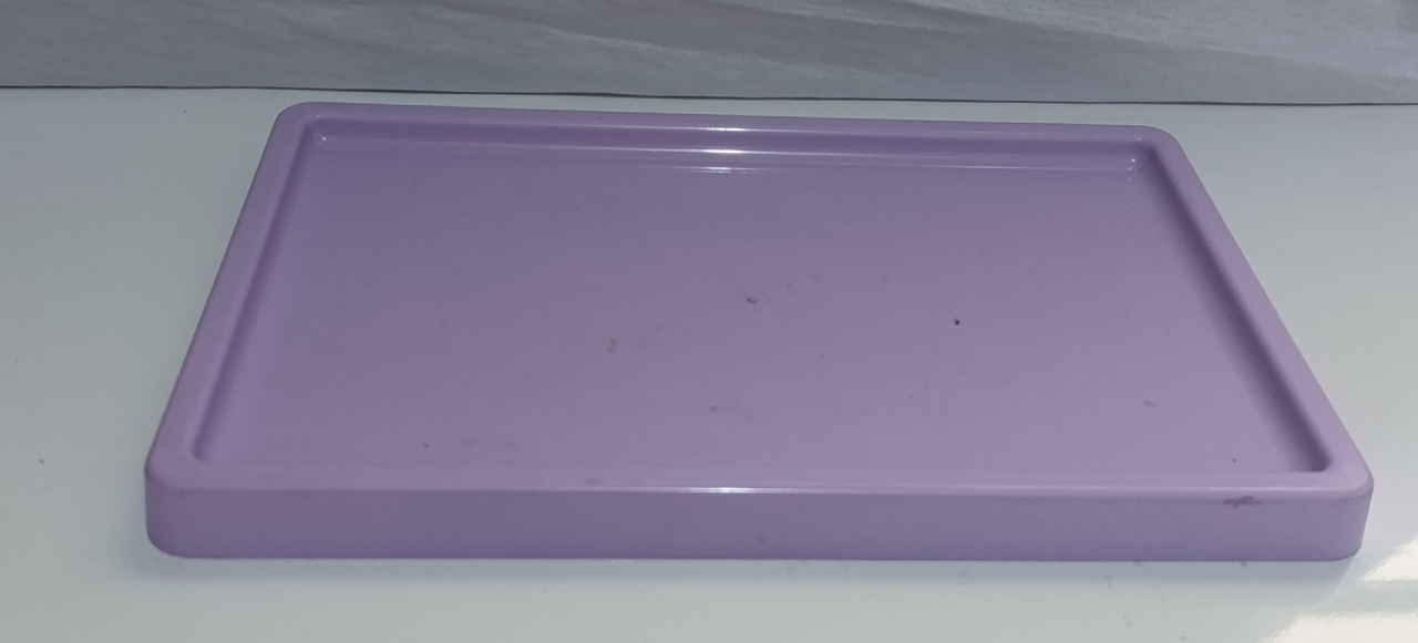 Bandeja Retangular Lilás  - AMÔ ATELIÊ DECORAÇÃO