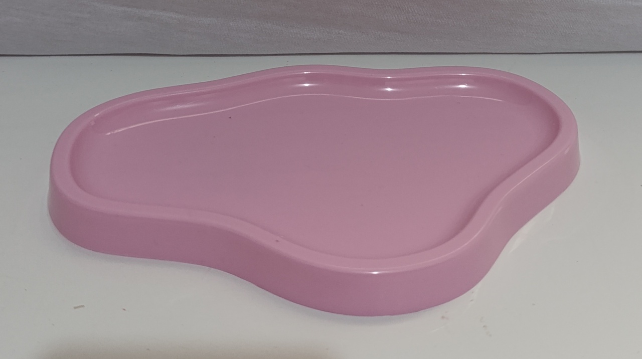 Bandeja Orgânica Rosa Claro - AMÔ ATELIÊ DECORAÇÃO