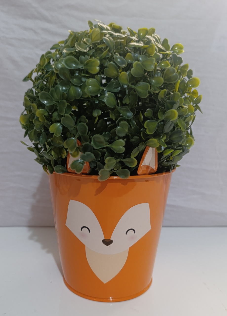Vaso Alumínio Raposa M - AMÔ ATELIÊ DECORAÇÃO