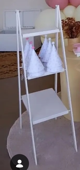 Escada Para Lembrancinhas Branca - AMÔ ATELIÊ DECORAÇÃO