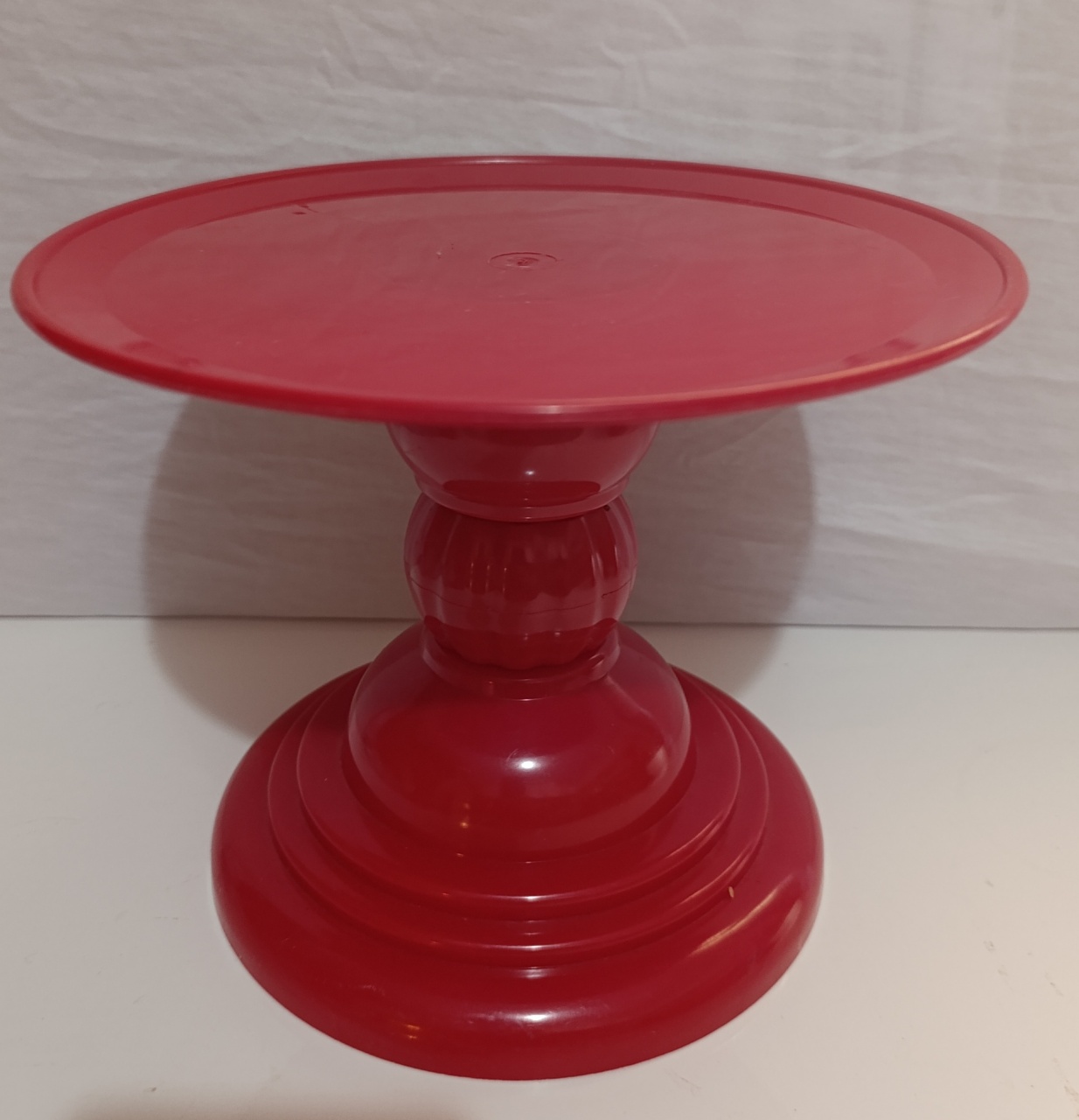 Boleira  Vermelho M  - AMÔ ATELIÊ DECORAÇÃO