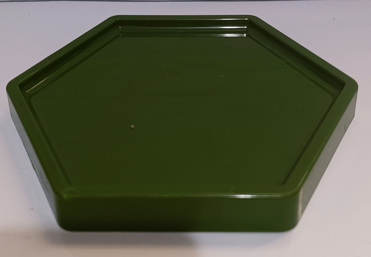 Bandeja Sextavada Verde Militar  - AMÔ ATELIÊ DECORAÇÃO