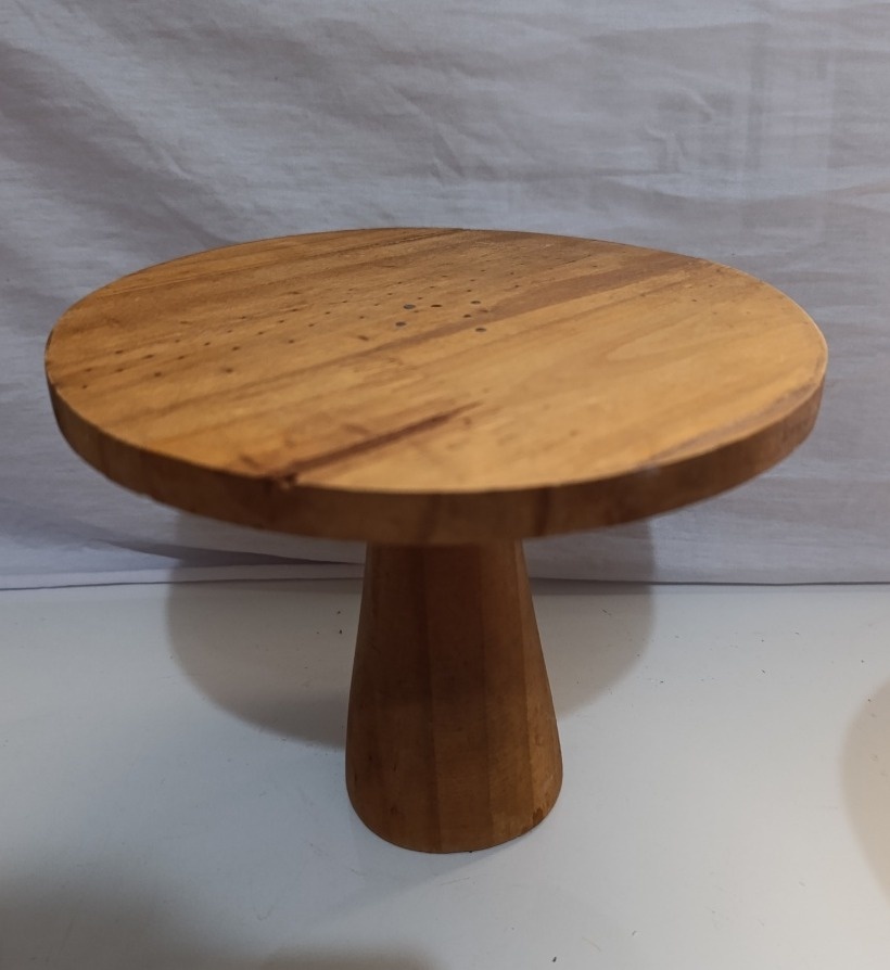 Boleira Pinus Envelhecido (Altura Média)  - AMÔ ATELIÊ DECORAÇÃO