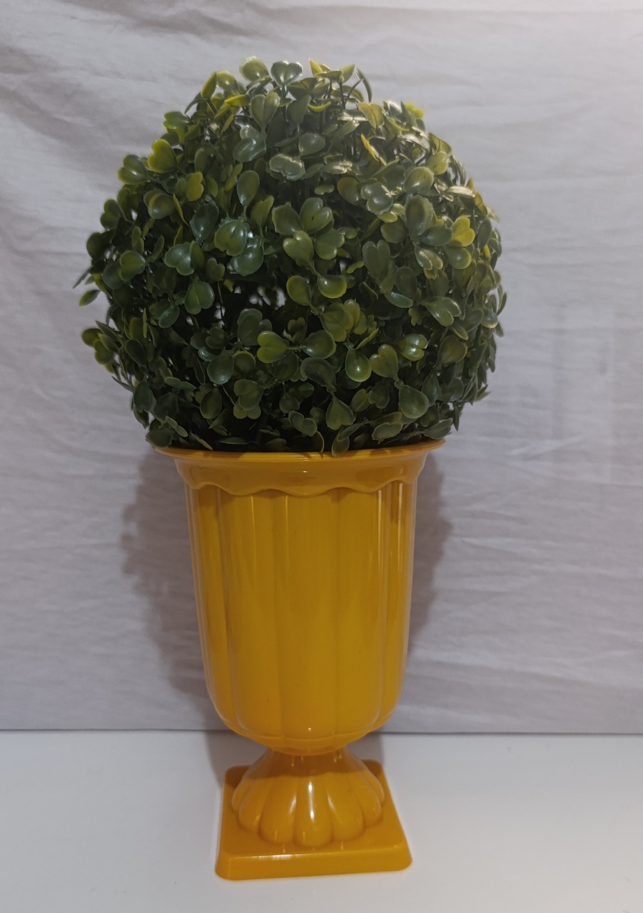 Vaso Grego Mostarda M  - AMÔ ATELIÊ DECORAÇÃO
