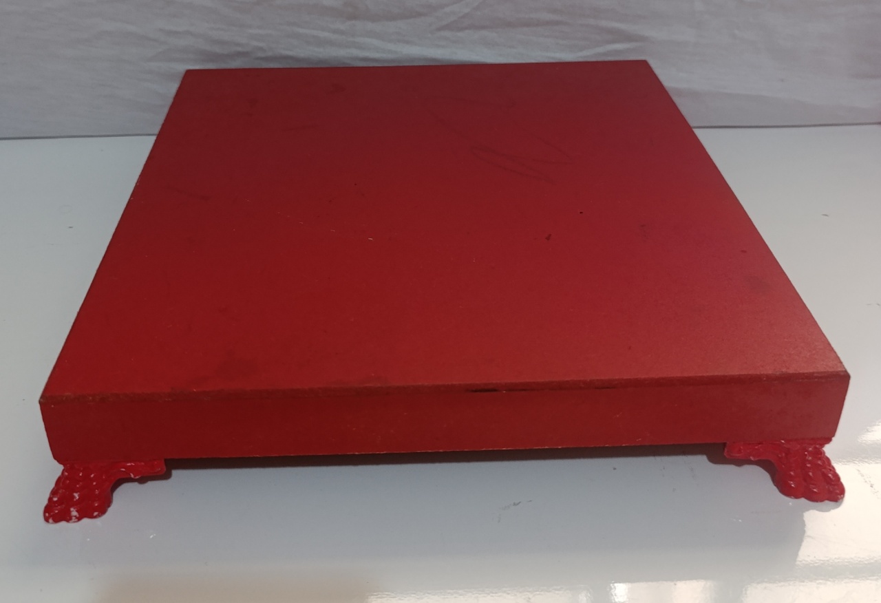 Bandeja Quadrada Mdf  Vermelha  - AMÔ ATELIÊ DECORAÇÃO