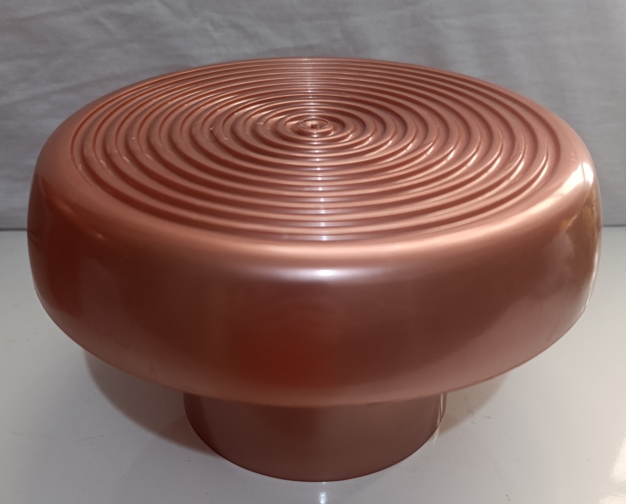Boleira Alegra Rosa Antigo Metalizado M  - AMÔ ATELIÊ DECORAÇÃO