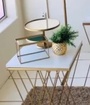 Suporte Dourado Espelho P - imagem 2