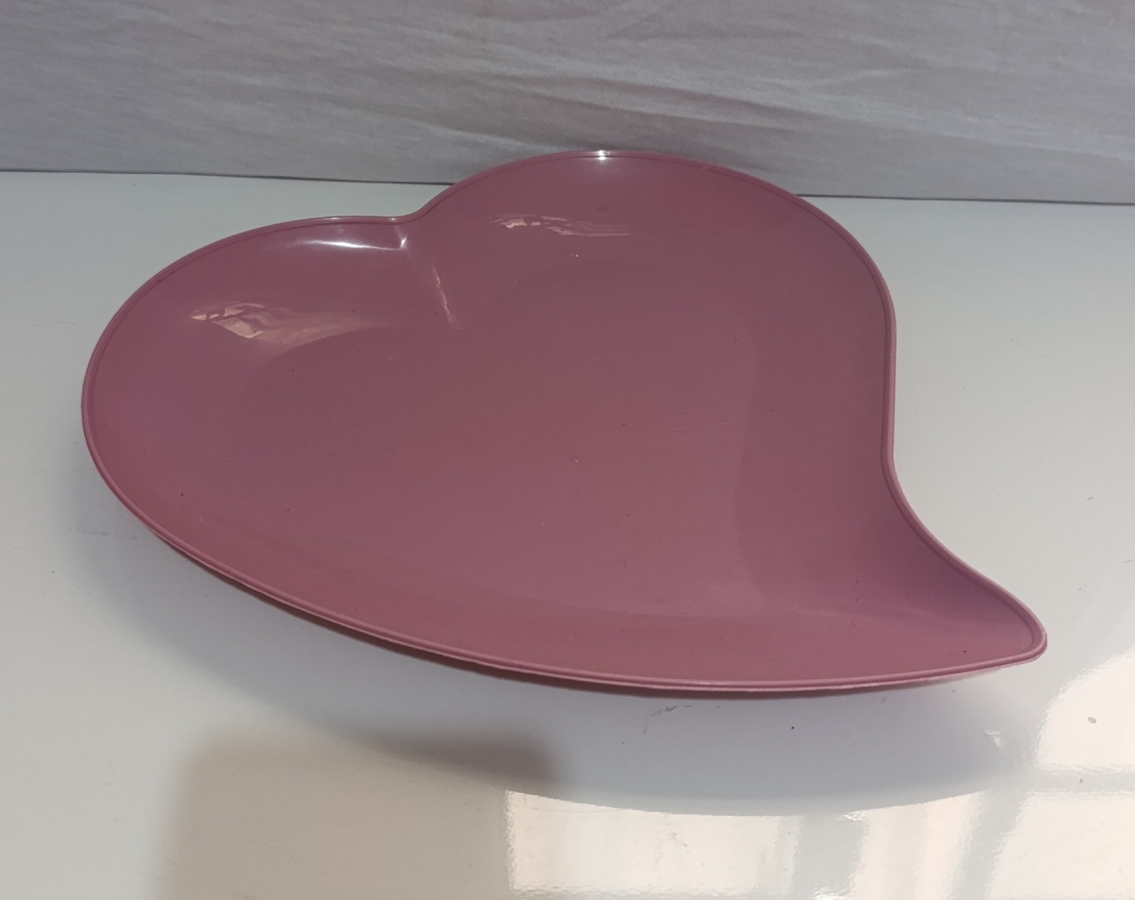 Bandeja Coração Rosa Claro - AMÔ ATELIÊ DECORAÇÃO