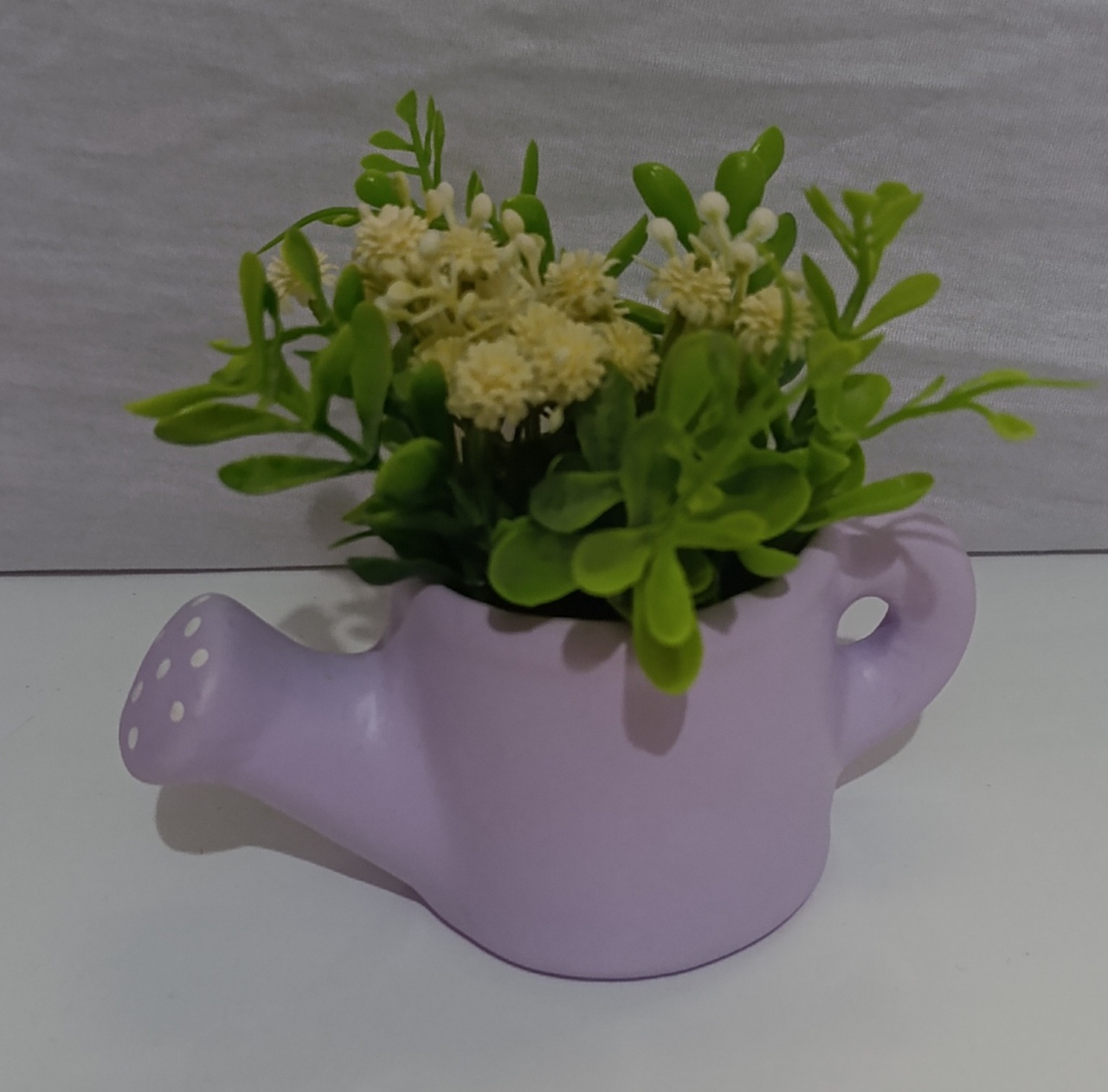 Mini Regador Cerâmica Lilás  - AMÔ ATELIÊ DECORAÇÃO