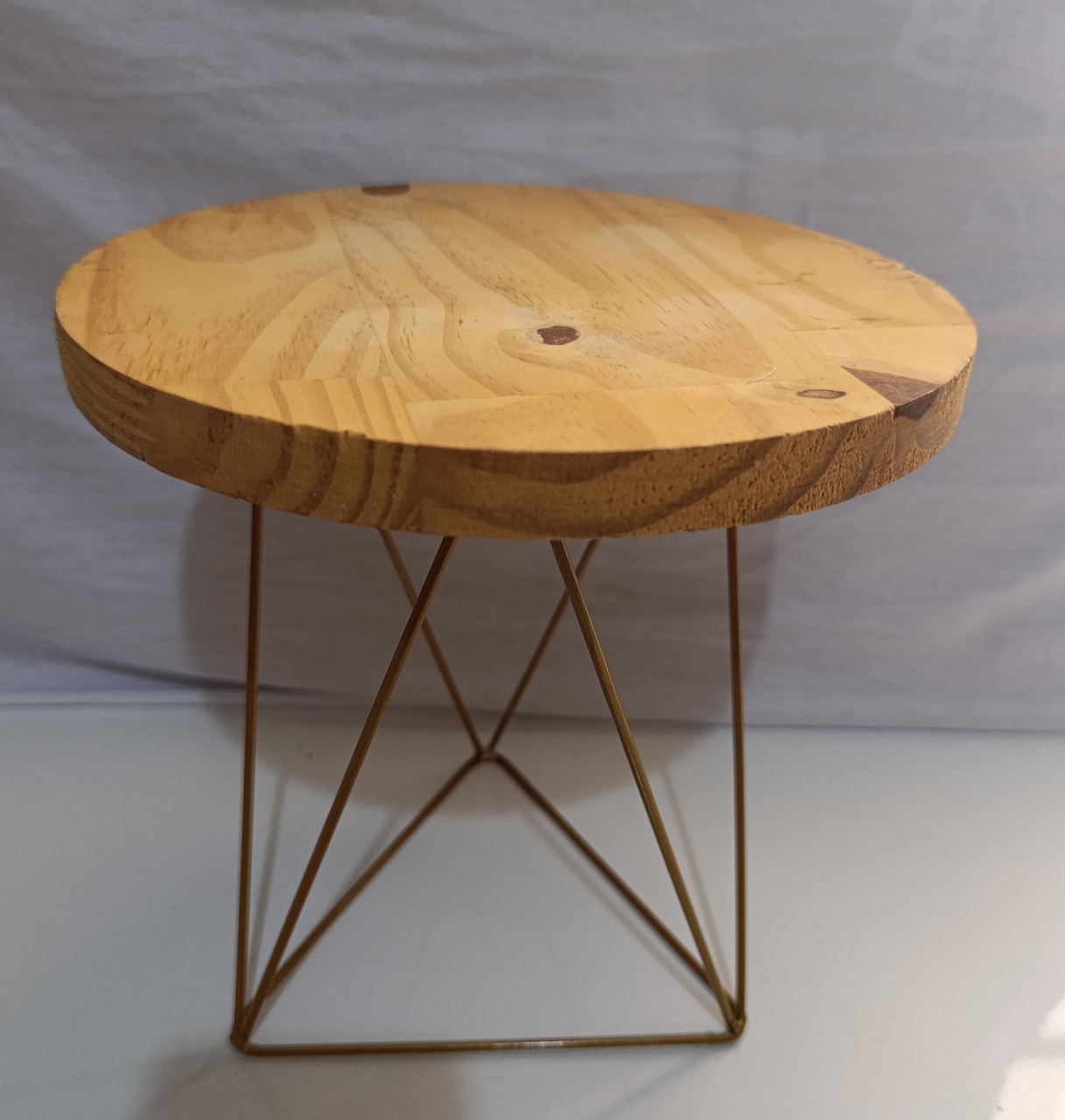 Boleira Pinus Ferro Média  - AMÔ ATELIÊ DECORAÇÃO