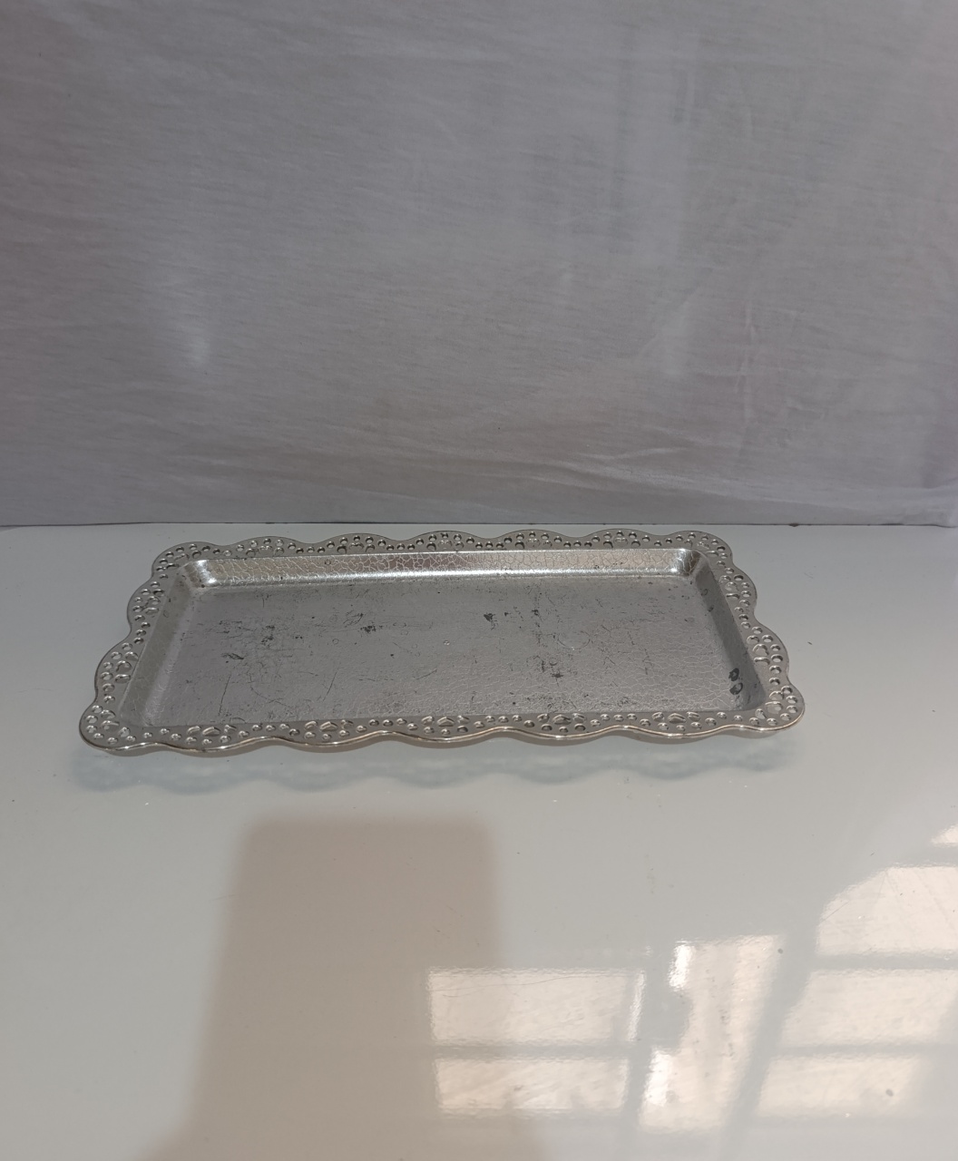 Bandeja Prata Retangular - AMÔ ATELIÊ DECORAÇÃO