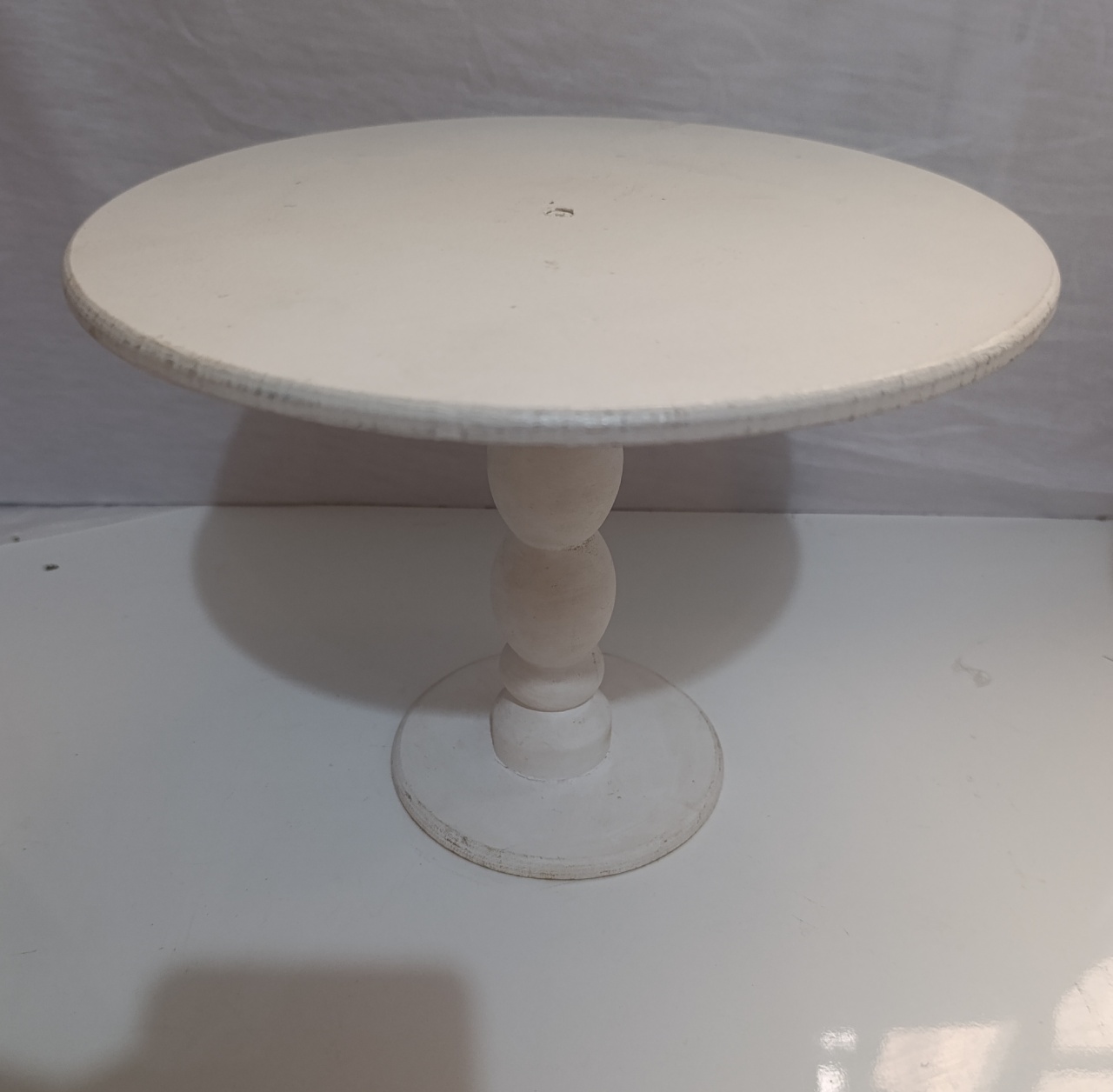 Boleira Branca Mdf G  - AMÔ ATELIÊ DECORAÇÃO