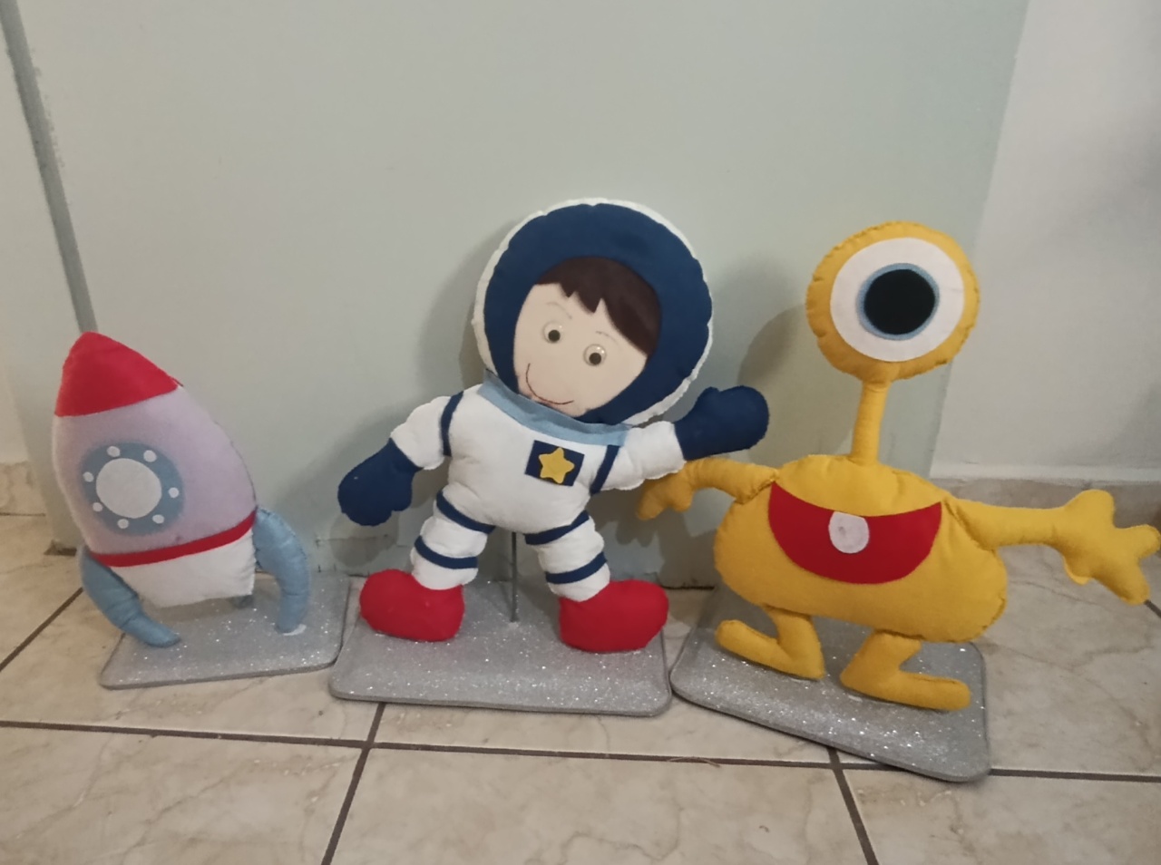 Kit Astronauta (Feltro) - AMÔ ATELIÊ DECORAÇÃO