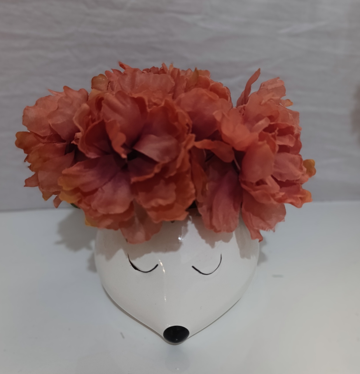Vaso Focinho Cerâmica Branco - AMÔ ATELIÊ DECORAÇÃO