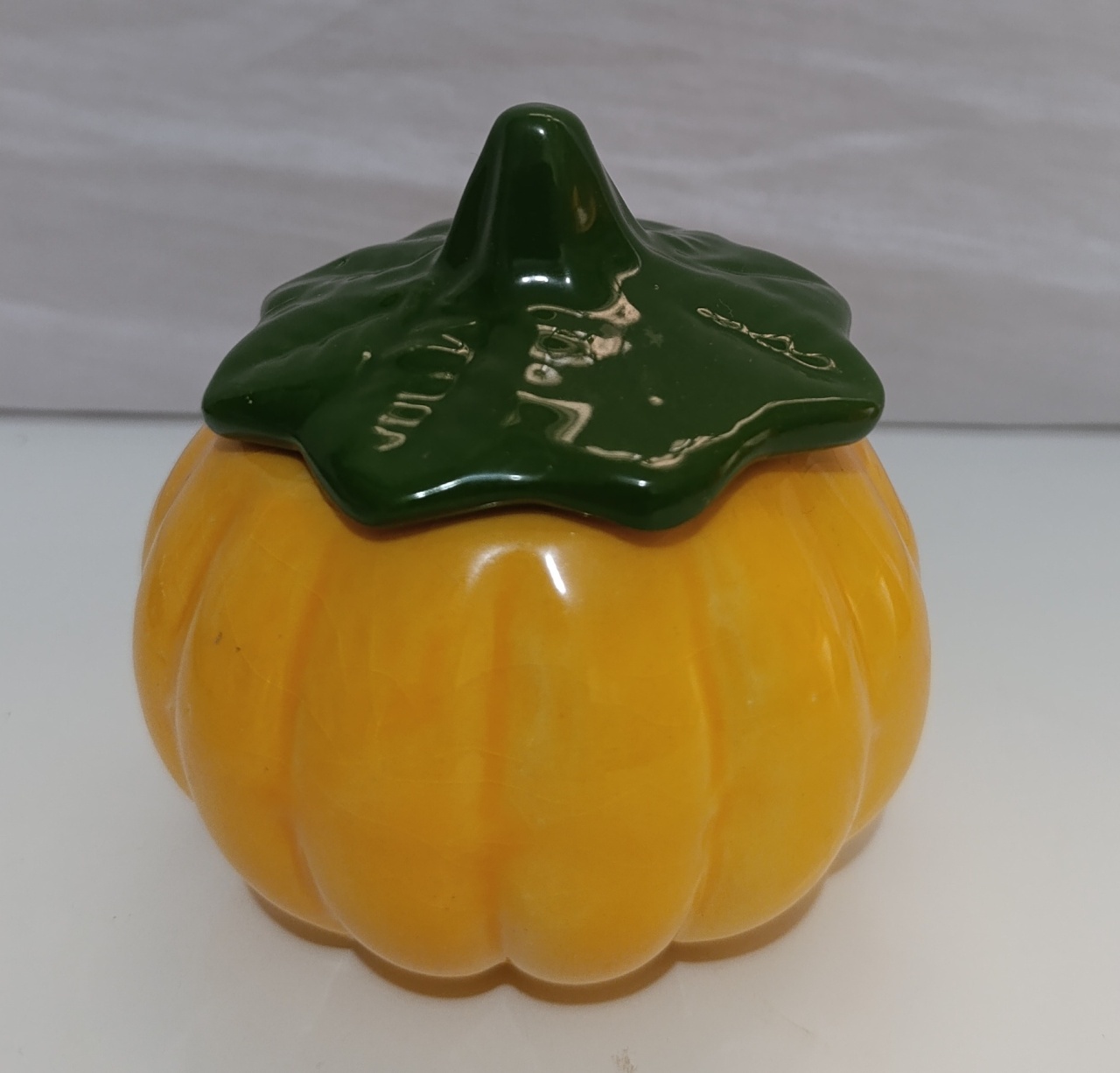 Mini Potiche Abóbora Cerâmica  - AMÔ ATELIÊ DECORAÇÃO