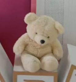 Urso Pelúcia Claro M  - AMÔ ATELIÊ DECORAÇÃO
