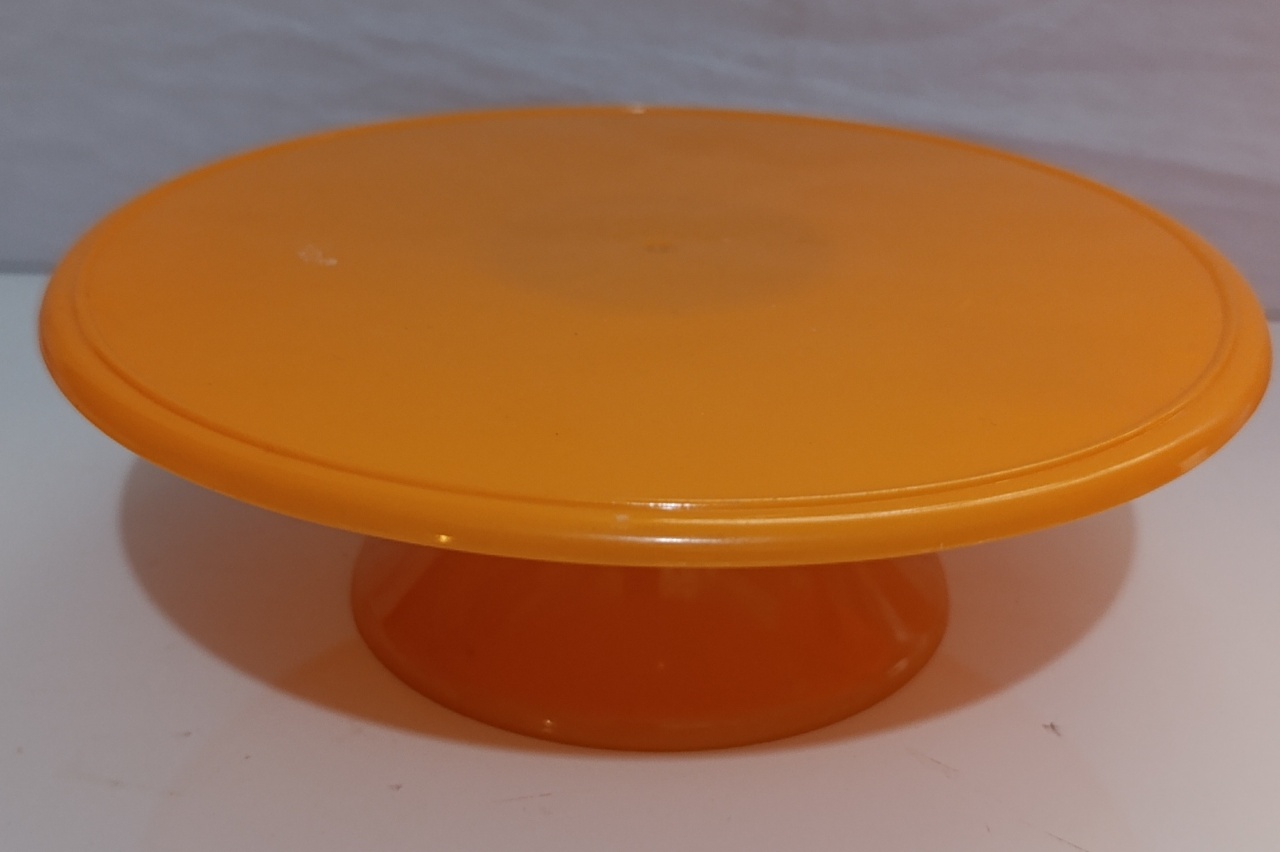 Boleira Laranja M  - AMÔ ATELIÊ DECORAÇÃO