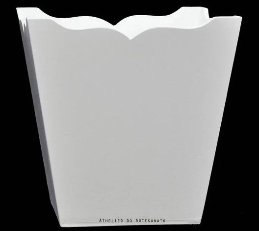 Cachepô Branco Mdf - AMÔ ATELIÊ DECORAÇÃO