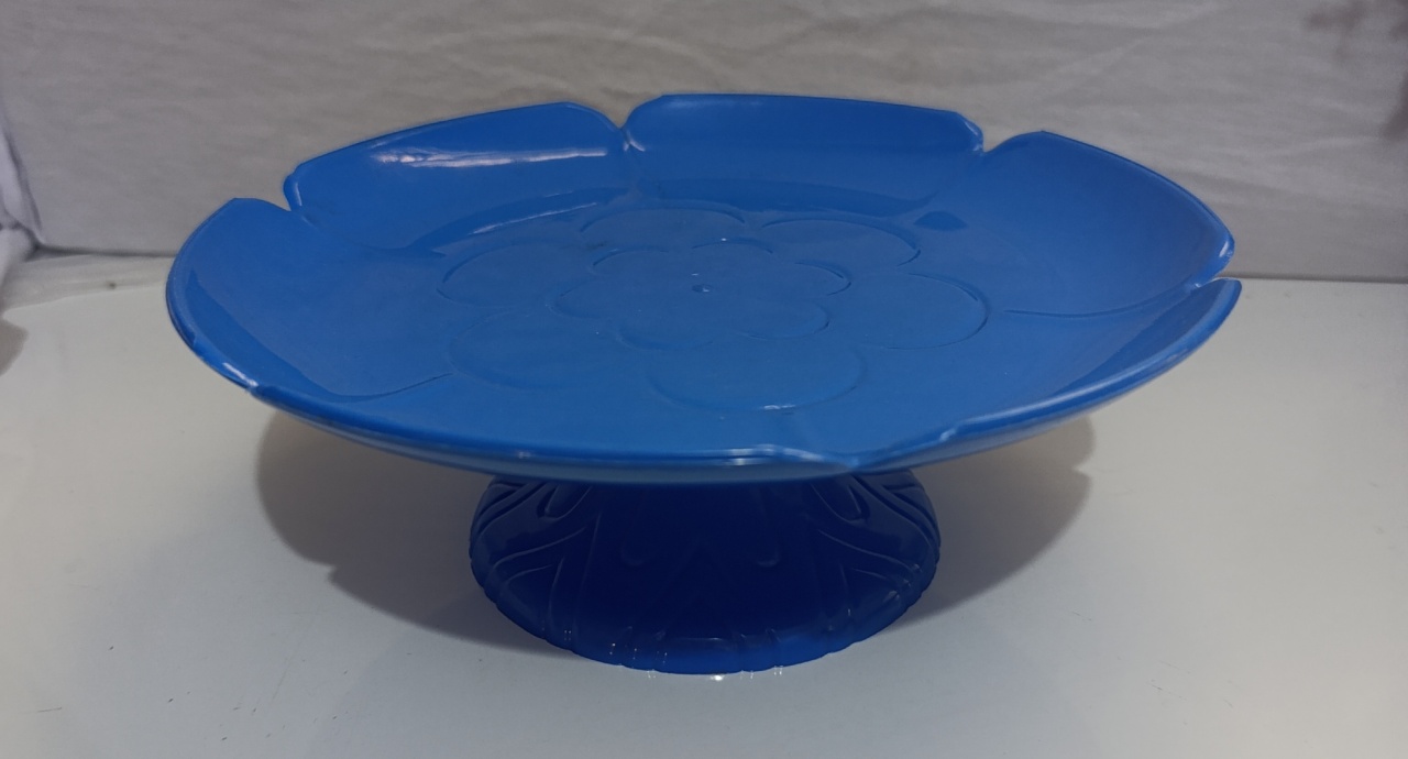 Boleira Azul Royal M  - AMÔ ATELIÊ DECORAÇÃO