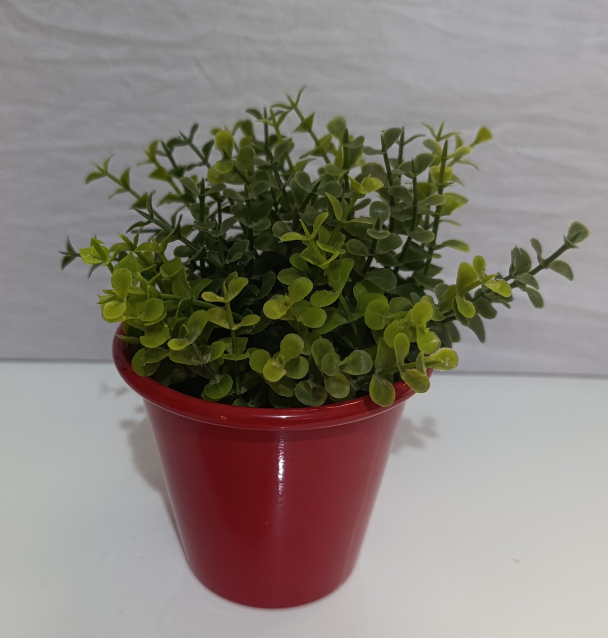 Vaso Alumínio Vermelho P - AMÔ ATELIÊ DECORAÇÃO