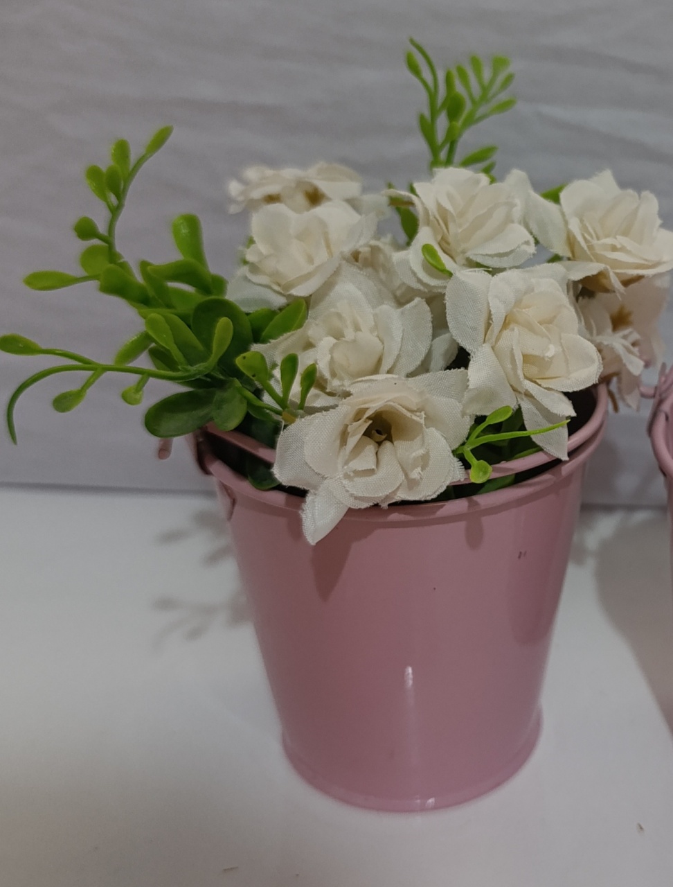Vaso Alumínio Rosa Claro - AMÔ ATELIÊ DECORAÇÃO