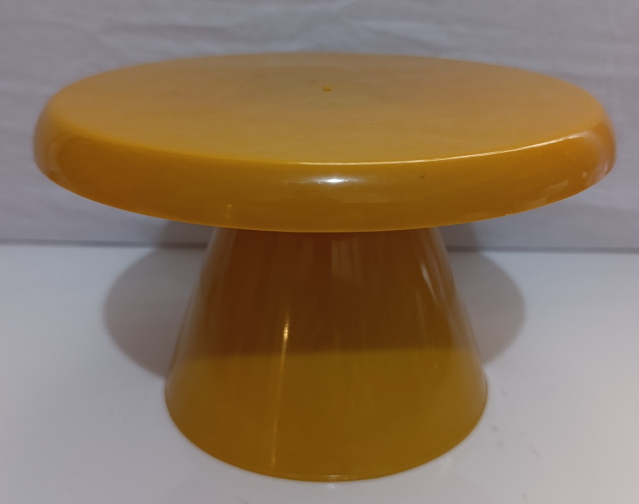 Boleira Cogumelo Mostarda M  - AMÔ ATELIÊ DECORAÇÃO