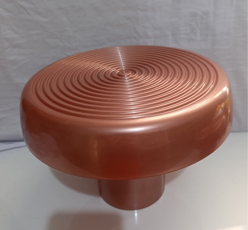 Boleira Alegra Rosa Antigo Metalizado G  - AMÔ ATELIÊ DECORAÇÃO