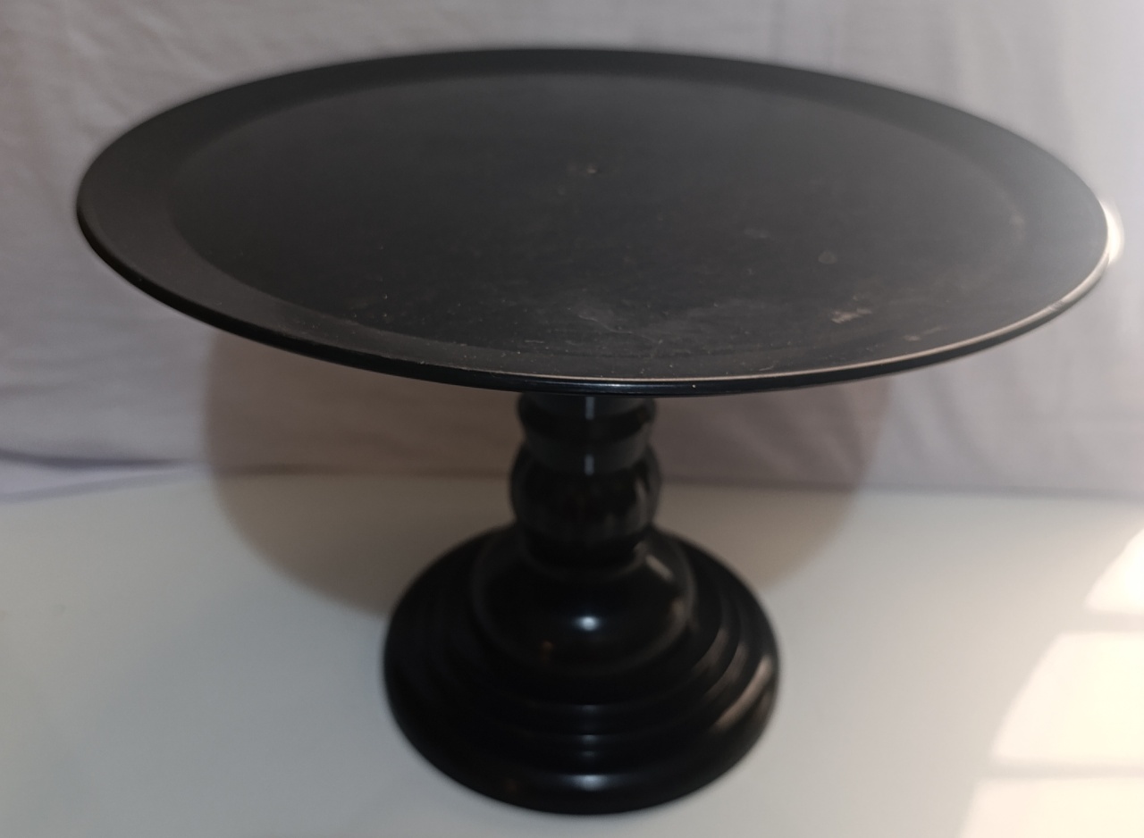 Boleira Preta G - AMÔ ATELIÊ DECORAÇÃO
