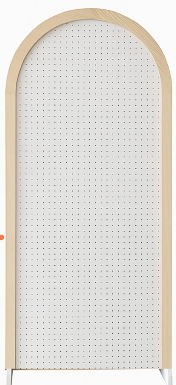 Painel Vertical Branco Dobravel de Furinhos - Realize Festas Decor