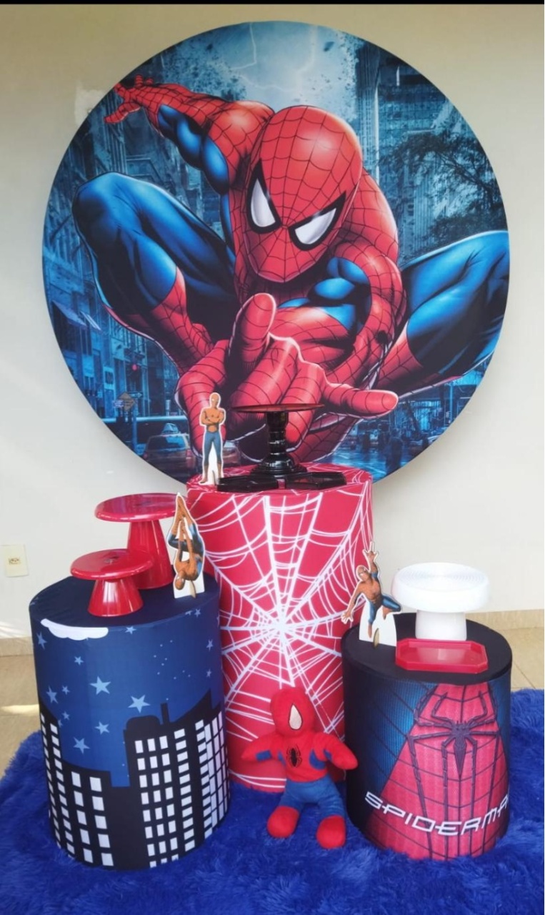 Kit Homen Aranha 01 - Maju Festa Pegue e Monte 
