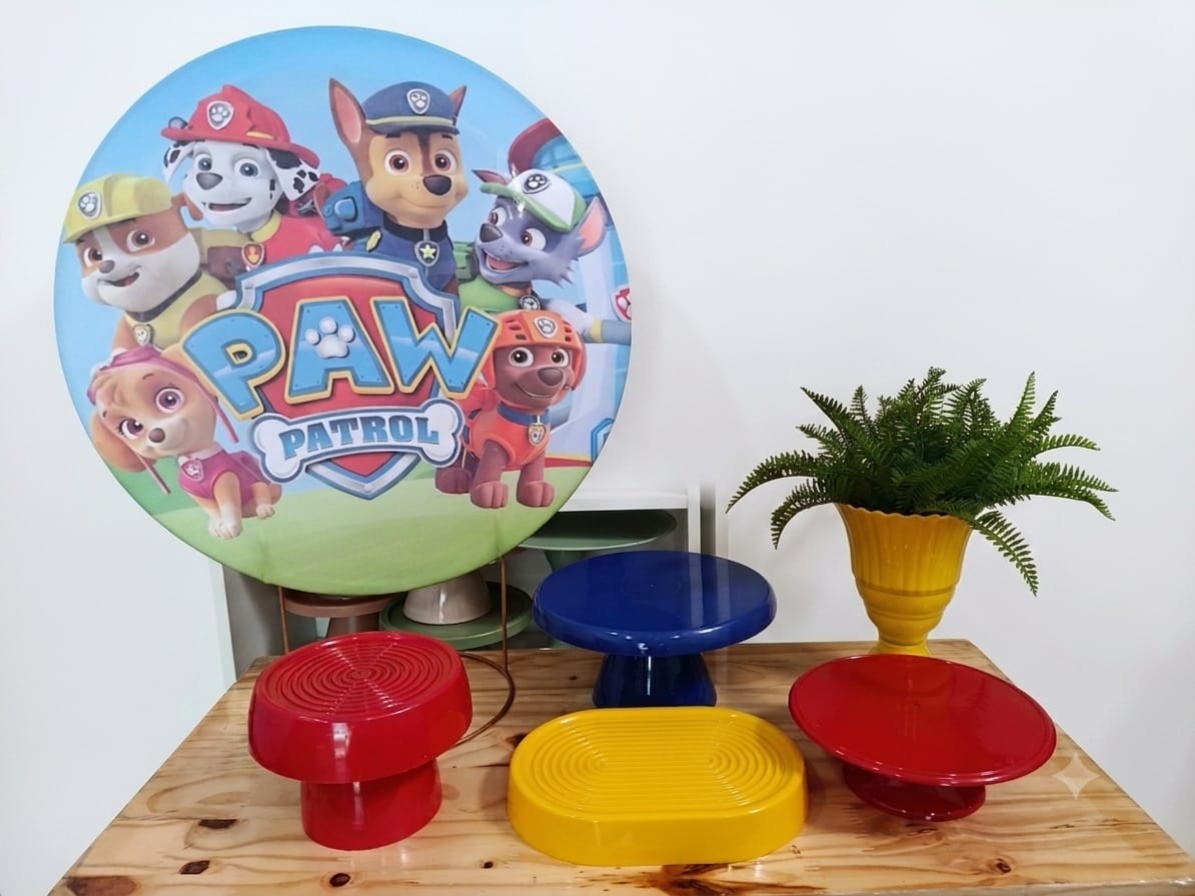 Kit Mesa Patrulha Canina - Maju Festa Pegue e Monte 