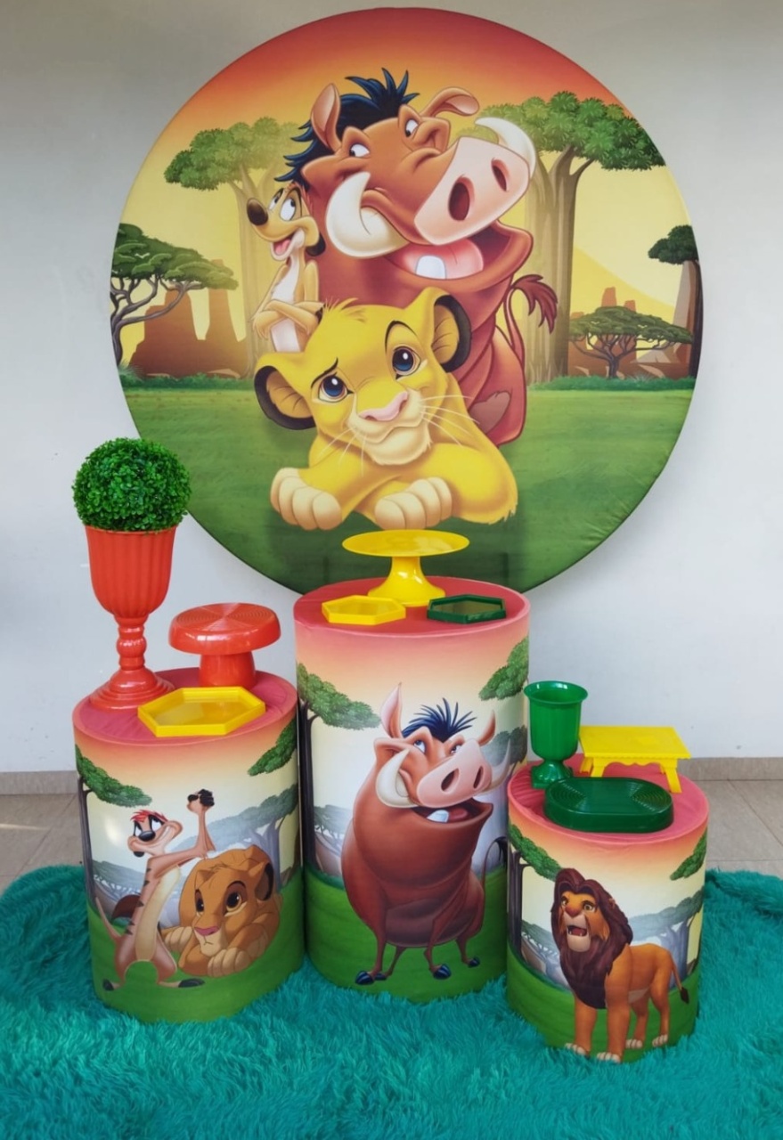 Rei Leão Kit 01 - Maju Festa Pegue e Monte 